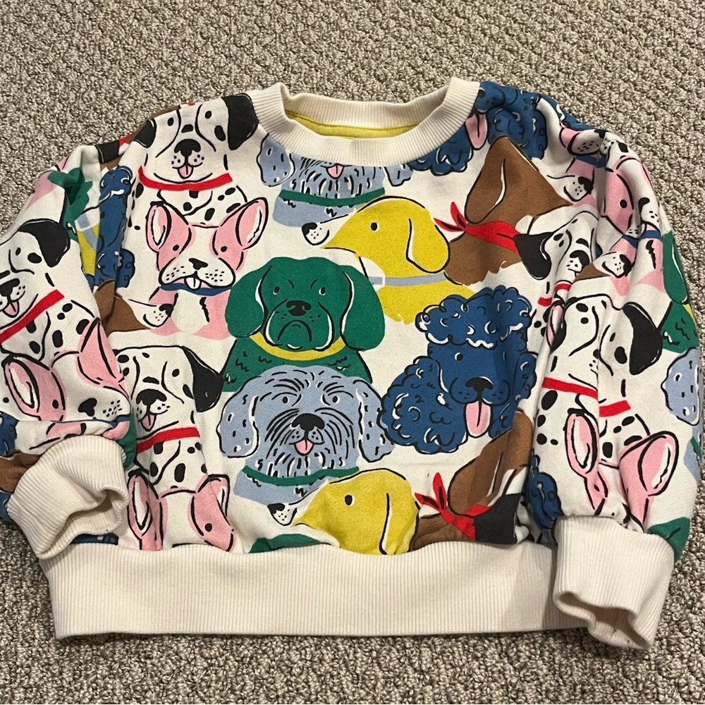 Mini Boden Dog Print Sweatshirt 4/5